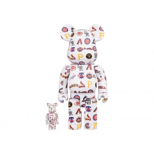 Оригинальный набор фигурок Bearbrick x MLB National League 100% & 400% Set - 7см и 28см