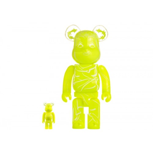 Оригинальный набор фигурок Bearbrick x MSGM 100% & 400% Set Green - 7см и 28см