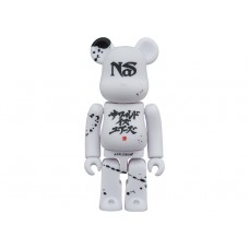 Bearbrick x Nas x APPLEBUM 100% & 400% Set White