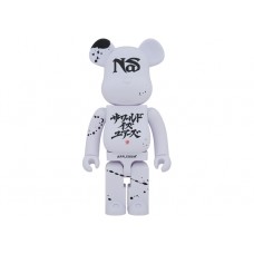 Большая фигурка (70см) Bearbrick x Nas x APPLEBUM 1000% White