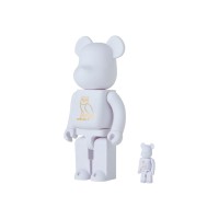 Bearbrick x OVO 100% & 400% Set Pearl White