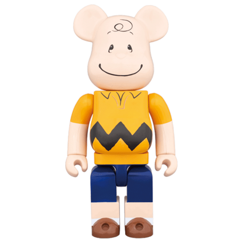 Оригинальная большая фигурка Bearbrick x Peanuts Charlie Brown 2017 Version 1000% Multi - 70см
