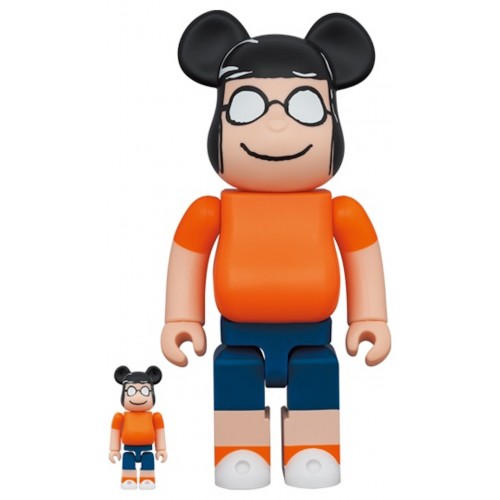 Оригинальный набор фигурок Bearbrick x Peanuts Marcie 100% & 400% Set - 7см и 28см