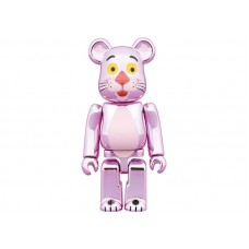 Набор фигурок (7см и 28см) Bearbrick x Pink Panther 100% & 400% Set Chrome Ver.