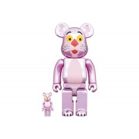 Bearbrick x Pink Panther 100% & 400% Set Chrome Ver.