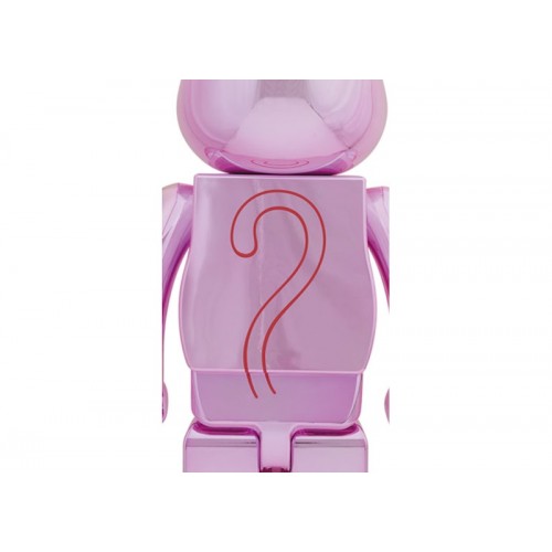 Оригинальная большая фигурка Bearbrick x Pink Panther 1000% Chrome Ver. - 70см