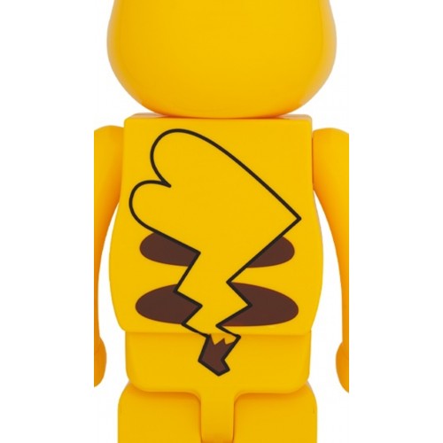 Оригинальная большая фигурка Bearbrick x Pokémon Pikachu Female Ver. 1000% Yellow - 70см