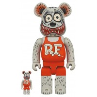 Набор фигурок (7см и 28см) Bearbrick x Rat Fink 100% & 400% Set Gray Ver.