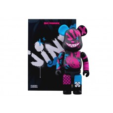 Набор фигурок (7см и 28см) Bearbrick x Riot Games Jinx 100% & 400% Set