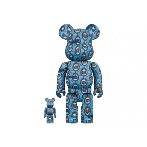 Оригинальный набор фигурок Bearbrick x ROBE JAPONICA (Mirror) 100% & 400% Set - 7см и 28см