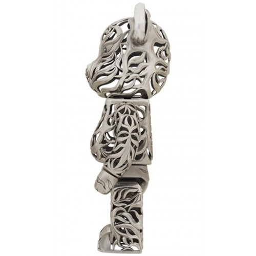 Оригинальная фигурка Bearbrick x Royal Selangor Tiger 400% Silver - 28см