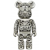 Фигурка (28см) Bearbrick x Royal Selangor Tiger 400% Silver