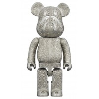 Фигурка (28см) Bearbrick x Royal Selangor x BAPE Shark 400% Silver