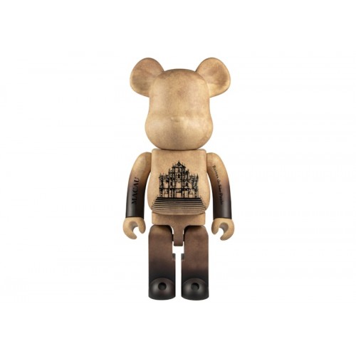 Оригинальная большая фигурка Bearbrick x Ruins of Saint Pauls 1000% Brown - 70см