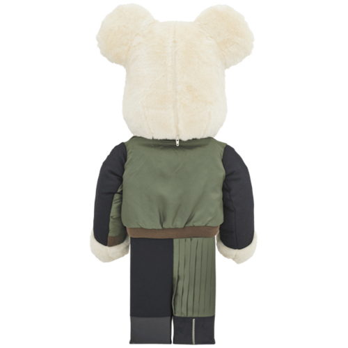 Оригинальная большая фигурка Bearbrick x Sacai AW18 Version 1000% Multi - 70см