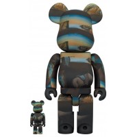 Набор фигурок (7см и 28см) Bearbrick x Salvador Dali The Persistence of Memory 100% & 400% Set