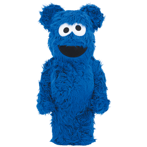 Оригинальная большая фигурка Bearbrick x Sesame Street Cookie Monster Costume Ver. 1000% - 70см