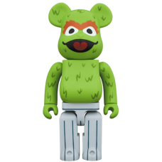 Большая фигурка (70см) Bearbrick x Sesame Street Oscar The Grouch 1000% Multi