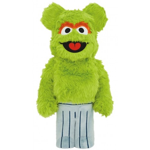 Оригинальная большая фигурка Bearbrick x Sesame Street Oscar the Grouch Costume Ver. 1000% - 70см