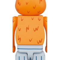 Bearbrick x Sesame Street Oscar the Grouch (The Original Orange Fur Ver.) 100% & 400% Set