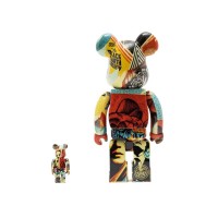 Bearbrick x Shepard Fairey Obey DesignerCon 2022 Exclusive 100% & 400% Set