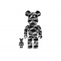 Набор фигурок (7см и 28см) Bearbrick x Solebox Pattern 100% & 400% Set