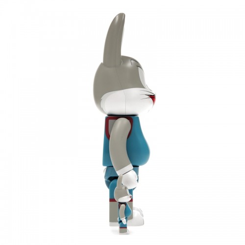 Набор из двух фигурок Bearbrick x Space Jam: A New Legacy Rabbrick Bugs Bunny 100% & 400% Set Grey - 7см и 28см.