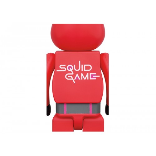 Оригинальная большая фигурка Bearbrick x Squid Game Guard (Square) 1000% - 70см
