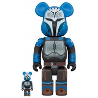 Набор фигурок (7см и 28см) Bearbrick x Star Wars Bo-Katan Kryze (The Mandalorian Ver.) 100% & 400% Set