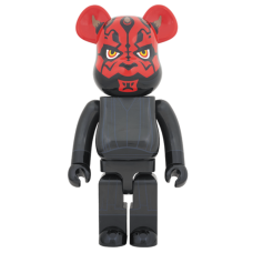 Большая фигурка (70см) Bearbrick x Star Wars Darth Maul 1000% Black