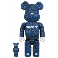 Набор фигурок (7см и 28см) Bearbrick x Stash (Medicom Toy) 100% & 400% Set