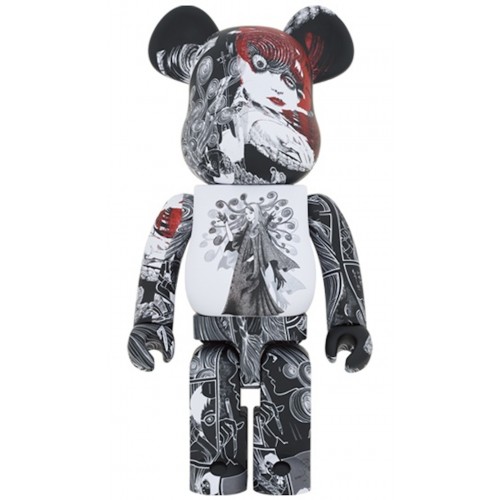 Оригинальная большая фигурка Bearbrick x SYTE x Junji Ito Uzumaki 1000% - 70см
