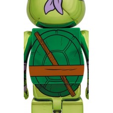 Bearbrick x Teenage Mutant Ninja Turtles Donatello 1000% Chrome Ver.