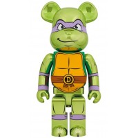 Bearbrick x Teenage Mutant Ninja Turtles Donatello 1000% Chrome Ver.
