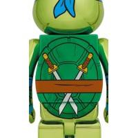 Bearbrick x Teenage Mutant Ninja Turtles Leonardo 1000% Chrome Ver.