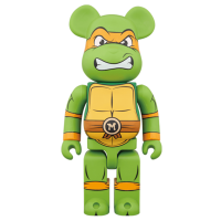 Большая фигурка (70см) Bearbrick x Teenage Mutant Ninja Turtles Michelangelo 1000% Multi