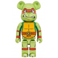 Bearbrick x Teenage Mutant Ninja Turtles Raphael Chrome 1000%