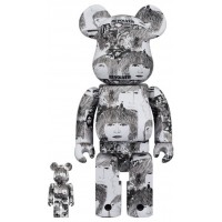 Набор фигурок (7см и 28см) Bearbrick x The Beatles (Revolver) 100% & 400% Set
