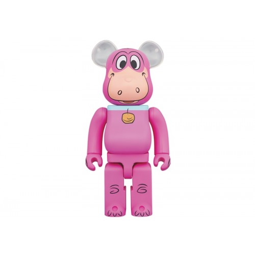 Оригинальная большая фигурка Bearbrick x The Flintstones Dino 1000% Pink - 70см