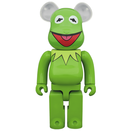 Оригинальная большая фигурка Bearbrick x The Muppets Kermit The Frog 1000% Green - 70см