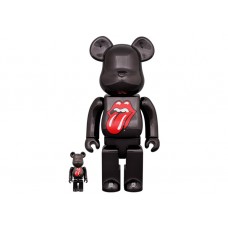 Набор фигурок (7см и 28см) Bearbrick x The Rolling Stones Lips & Tongue 100% & 400% Set