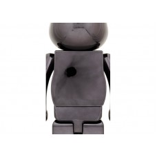 Bearbrick x The Rolling Stones Lips & Tongue 1000% Black Chrome Ver.