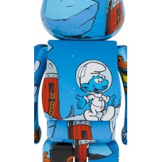 Bearbrick x The Smurfs (The Astrosmurf) 1000% Blue