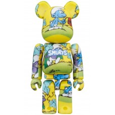 Bearbrick x The Smurfs (The Purple Smurfs) 100% & 400% Set Yellow