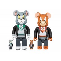 Фигурка (28см) Bearbrick x Tom and Jerry in Hogwarts House Robes 100% & 400% 4-Pc Set