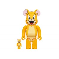 Набор фигурок (7см и 28см) Bearbrick x Tom and Jerry (Jerry) Classic Color 100% & 400% Set