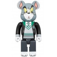Большая фигурка (70см) Bearbrick x Tom and Jerry: Tom in Hogwarts House Robe 1000%