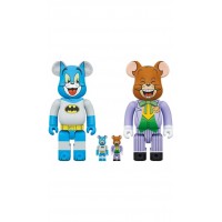 Набор фигурок (7см и 28см) Bearbrick x Tom As Batman & Jerry As The Joker 100% & 400% Set
