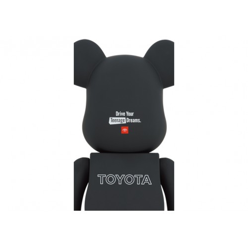Оригинальная большая фигурка Bearbrick x Toyota (Drive Your Teenage Dreams.) 1000% Black - 70см