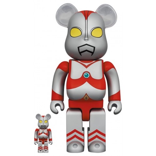 Оригинальный набор фигурок Bearbrick x Ultraman 80 100% & 400% Set - 7см и 28см